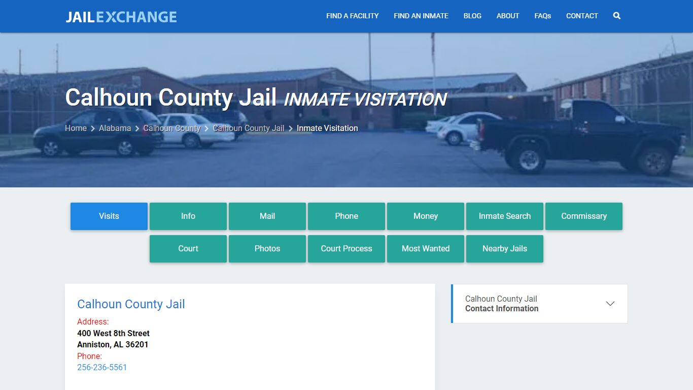 Inmate Visitation - Calhoun County Jail, AL - Jail Exchange